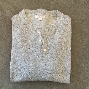 J Crew Henley Sweater - Grey